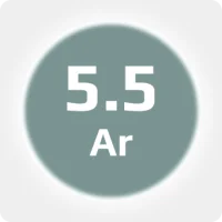 Аргон (Ar) 5.5 (99,9995%) в моноблоке 12х50л 300бар, соединение  G3/4 (DIN 9)