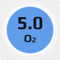 Кислород (О2) 5.0 (99,999%) в баллоне 50л 150 бар, ISO,соединение  G3-4 (DIN 9)