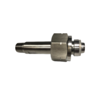 Штуцер баллонный нержавеющий  NPT 1-4 - DIN 1 (W21,8x1-14''LH) - Cylinder Connector, SS316L, NPT 1-4 - DIN 1